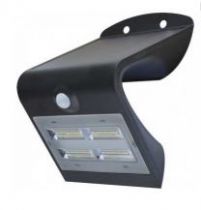 Projecteur LED solaire 3.2W noir - IP65 - 6000K-3000K - 400lm (40067B)