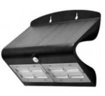 Projecteur LED solaire 6.8W noir - IP65 - 6000K - 3000K 750lm (40068B)