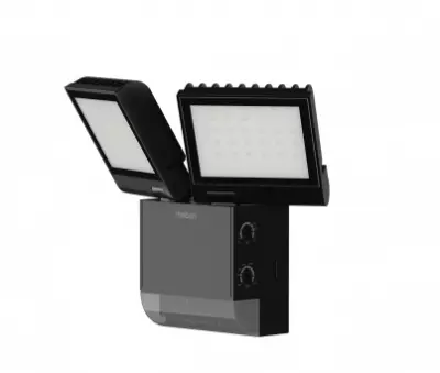 Projecteur LED theLeda S 17W noir avec d�tecteur (1020803)