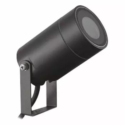 projecteur piquet lys noir gu10 ip65 slim (70283)