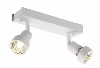PURI, applique et plafonnier int�rieur, double, blanc mat, GU10/QPAR51, 2x 50W max (147371)