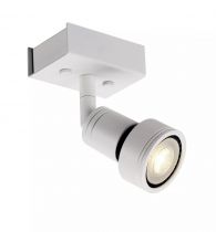 puri, applique et plafonnier intérieur, simple, blanc mat, gu10/qpar51, 50w max (147361)