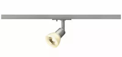 PURIA TRACK, spot pour rail 1 allumage, int�rieur, gris argent, GU10/QPAR51, 10W max (143454)