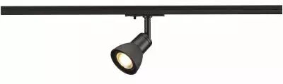 PURIA TRACK, spot pour rail 1 allumage, int�rieur, noir mat, GU10/QPAR51, 10W max (143450)