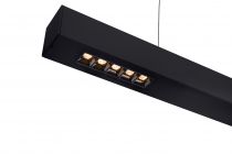 Q-LINE®, suspension intérieure, 1m, noir, LED, 45W, 3000K, variable Triac (1000927)