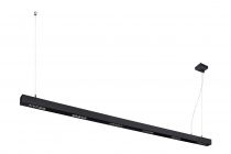 Q-LINE®, suspension intérieure, 2m, noir, LED, 85W, 3000K, variable Triac (1000930)