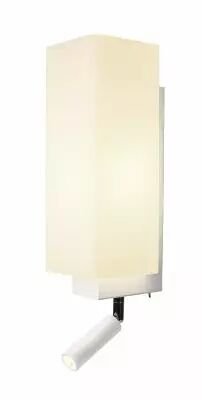 QUADRASS SPOT, applique int�rieure, liseuse, blanc, E27, max 40W, LED 2W, 3000K (1003429)