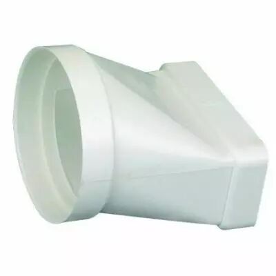 Raccord mixte droit pour conduit rectangulaire PVC rigide - 55 x 110 x �100mm (460005)