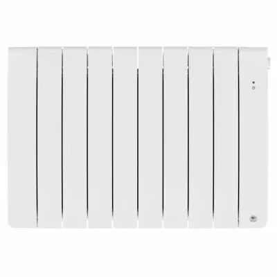 Radiateur chaleur douce connect� Bilbao 4 horizontal 1500W Blanc brillant (493825)