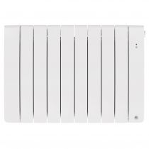 Radiateur chaleur douce connecté Bilbao 4 horizontal 1500W Blanc brillant (493825)