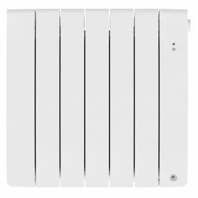 Radiateur chaleur douce connect� Bilbao 4 horizontal 750W Blanc brillant (493822)