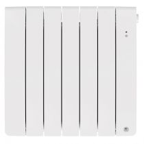 Radiateur chaleur douce connecté Bilbao 4 horizontal 750W Blanc brillant (493822)
