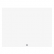 Radiateur chaleur douce connecté Kenya 4 horizontal 1250W Blanc (414719)
