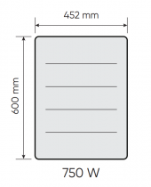 Radiateur connecté Nirvana Neo horizontal 0750W blanc (529914)