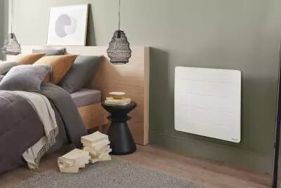 Radiateur connect� Nirvana Neo horizontal 1500W blanc (529918)