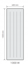 Radiateur connecté Nirvana Neo vertical 1000W blanc (529911)