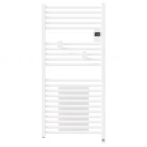 Radiateur sèche-serviettes connecté Riva 5 avec soufflerie 1500W Blanc brillant (471633)