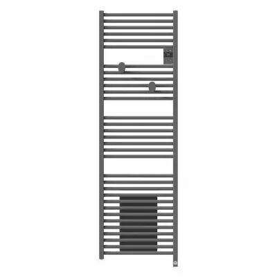 Radiateur s�che-serviettes connect� Riva 5 avec soufflerie 1750W Gris menhir (471641)