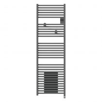 Radiateur sèche-serviettes connecté Riva 5 avec soufflerie 1750W Gris menhir (471641)