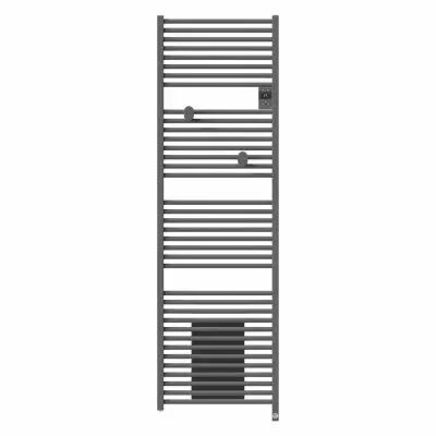 Radiateur s�che-serviettes connect� Riva 5 avec soufflerie 2000W Gris menhir (471644)