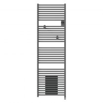 Radiateur sèche-serviettes connecté Riva 5 avec soufflerie 2000W Gris menhir (471644)