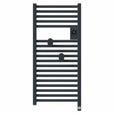 Radiateur s�che-serviettes connect� Riva 5 Etroit 300W Gris ardoise (471647)