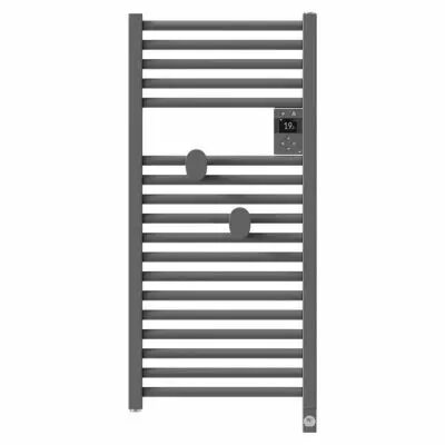 Radiateur s�che-serviettes connect� Riva 5 Etroit 300W Gris menhir (471648)