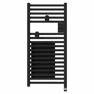 Radiateur s�che-serviettes connect� Riva 5 Etroit avec soufflerie 1300W Cardone (471657)