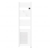 Radiateur sèche-serviettes connecté Riva 5 Etroit avec soufflerie 1500W Blanc (471646)