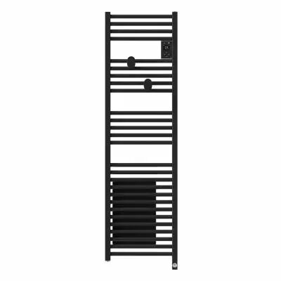 Radiateur s�che-serviettes connect� Riva 5 Etroit avec soufflerie 1500W Carbone (471658)