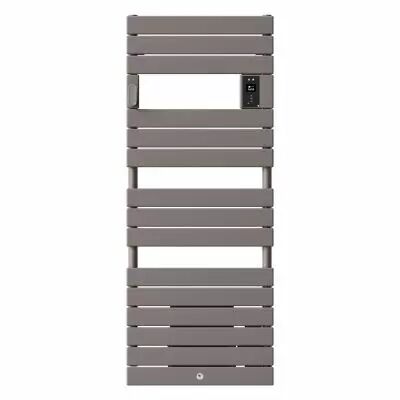 Radiateur s�che-serviettes Riviera 2 avec soufflerie 1750W gris roche (498611)