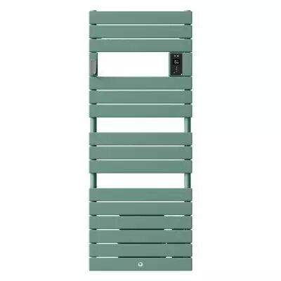 Radiateur s�che-serviettes Riviera 2 avec soufflerie 2000W vert eucalyptus (498626)