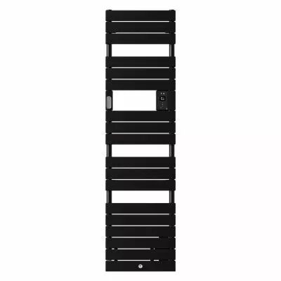 Radiateur s�che-serviettes Riviera 2 �troit avec soufflerie 1500W noir carbone (498258)