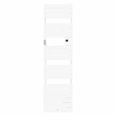 Radiateur s�che-serviettes Riviera 2 �troit avec soufflerie 1750W blanc brillant (498225)