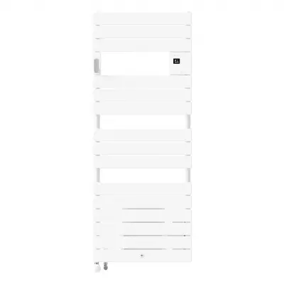 Radiateur s�che-serviettes Riviera 2 mixte avec soufflerie 1750W blanc brillant (490234)