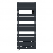 Radiateur sèche-serviettes Riviera 2 mixte avec soufflerie 1750W gris ardoise (490242)