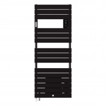 Radiateur sèche-serviettes Riviera 2 mixte avec soufflerie 1750W noir carbone (490238)