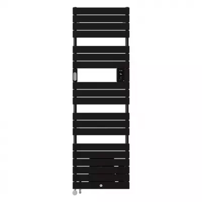 Radiateur s�che-serviettes Riviera 2 mixte avec soufflerie 2000W noir carbone (490239)