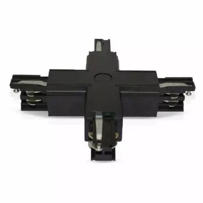 rail 3a connect triphase croix x noir rail 230v (8263)
