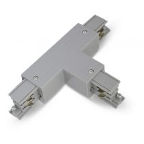 rail 3a connect triphase forme t argent (8271)