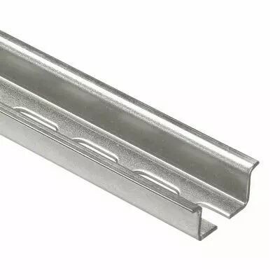 Rail sym�trique avec oblongs � couper prof. 15 mm - L. 2 m (047723)