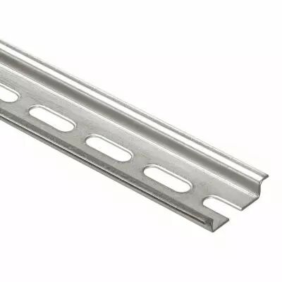 Rail sym�trique avec oblongs � couper prof. 7,5 mm - L. 2 m (047722)