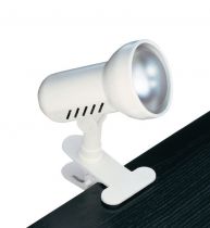 REMORA - Spot à pince E27 100W max, orientable, blanc, lampe non incl. (0691)