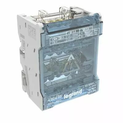 R�partiteur modulaire bipolaire 100A 4 modules (400405)