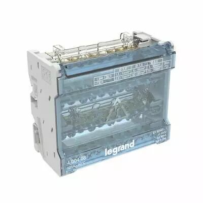 R�partiteur modulaire t�trapolaire 125A 6 modules (400408)