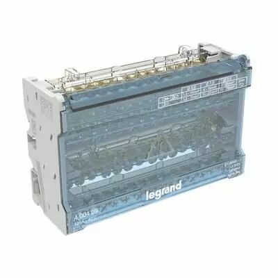 R�partiteur modulaire t�trapolaire 125A 8 modules (400408)