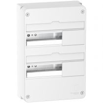 Resi9 - Coffret en saillie Blanc (RAL 9003)- 2 rangées de 13 modules (R9H13402)