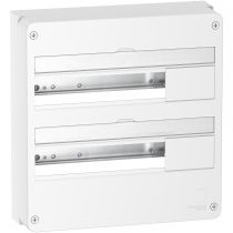 Resi9 - Coffret en saillie Blanc (RAL 9003)- 2 rangées de 18 modules (R9H18402)