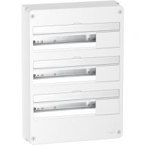 Resi9 - Coffret en saillie Blanc (RAL 9003)- 3 rangées de 18 modules (R9H18403)