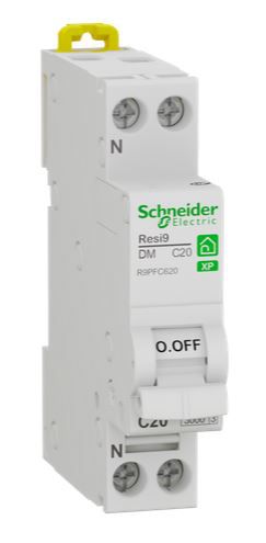 SCHNEIDER R9PFC620 - Resi9 XP - disjoncteur modulaire - 1P+N - 20A - courbe  C 